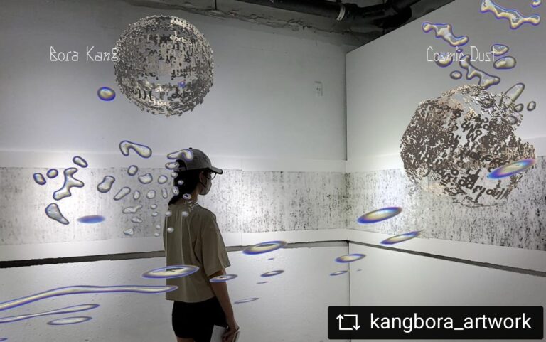 In-App Screenshot of Mobile AR for Bora Kang's Solo Exhibition