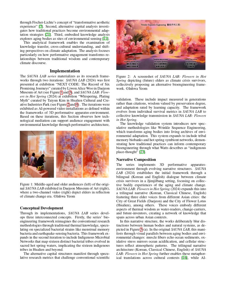 BiOVE, SAUNA LAB, ISEA 2025 proceedings